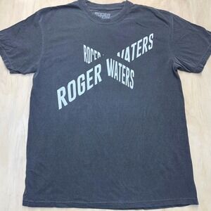 Roger Waters This Is Not A Drill Tour Shirt Large Gray Pink Floyd Concert Tee